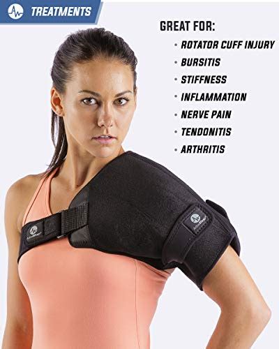ActiveWrap Shoulder Ice Pack Wrap With Reusable Hot And Cold Packs And Compression Straps