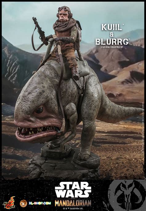 Hot Toys TMS Star Wars The Mandalorian Th Scale Kuiil Blurrg Collectible Set