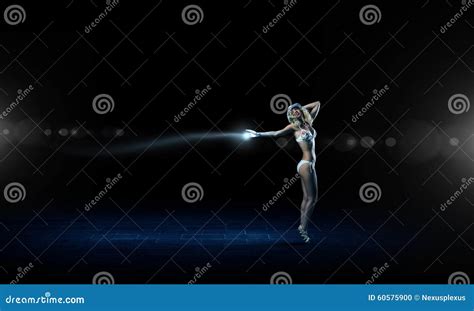 Blonde De Baile En Bikini Foto De Archivo Imagen De Adulto 60575900