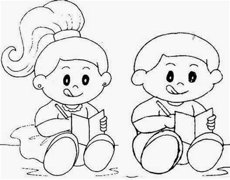 Imagem De Crianca Para Pintar - Desenhos para Colorir do Dia das Crianças: Imagens, Imprimir e Pintar