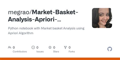 Github Megrao Market Basket Analysis Apriori Algorithm Python