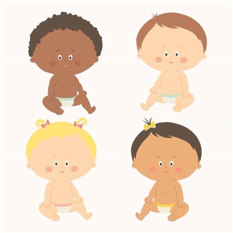 Diverse Babies Illustrations Royalty Free Vector Graphics And Clip Art