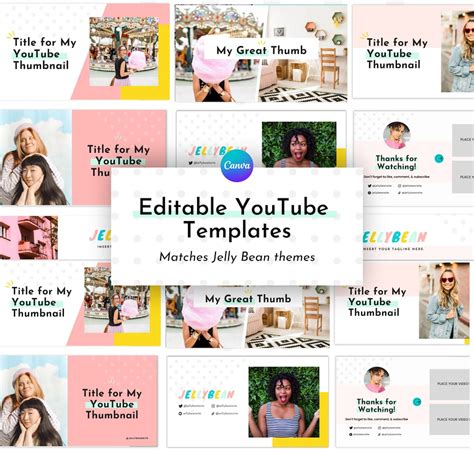 Template For YouTube Channel Cute