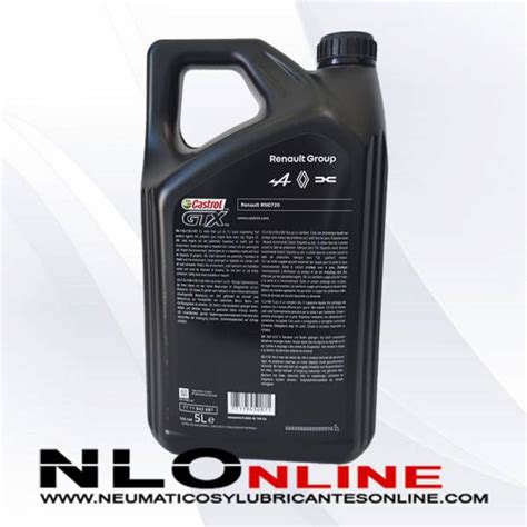 Castrol GTX RN Spec 5W30 RN720 5L (Renault) - 34,10 € - Neumáticos y ...