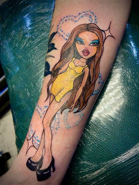 Bratz Tattoo In 2023 Doll Tattoo Tattoo Templates Tattoos