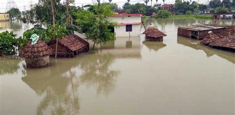 Bihar Flood Victims Continue To Protest Demanding Relief And Aid