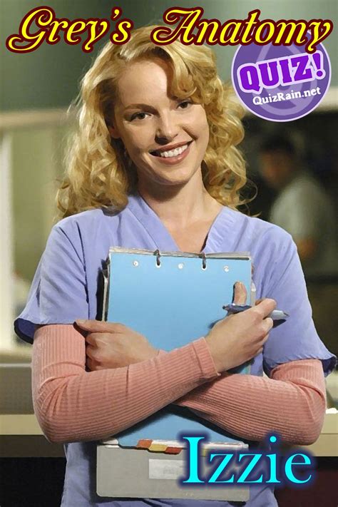 Izzie Quiz Grey S Anatomy Drama Artofit