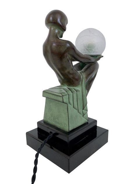 Delassement Lumineux French Art Deco Style Nude Sculpture Lamp By Max Le Verrier For Sale At 1stDibs