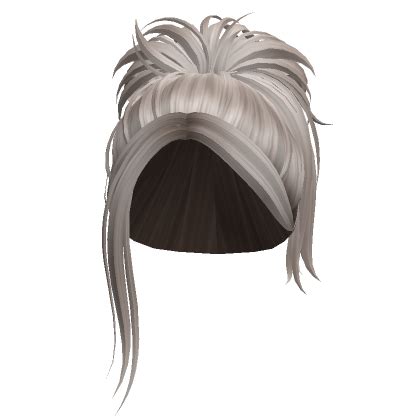 Preppy Loose Messy Sleepy Bun Ash Blonde Roblox