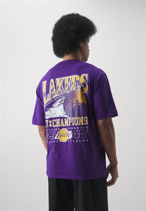 New Era Nba Los Angeles Lakers Championship Tee Fanartikel Purple