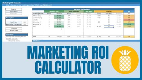 Roi Excel Template