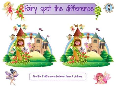 Fairy Spot The Difference Game Treasure Hunt 4 Kids