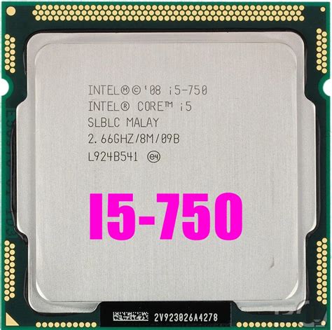 Original Core i5 750 Processor (2.66GHz /8MB Cache/ LGA1156) Desktop I5 ...