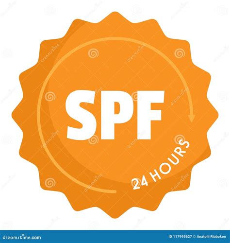 Spf logo, flat style stock vector. Illustration of sale - 117995627