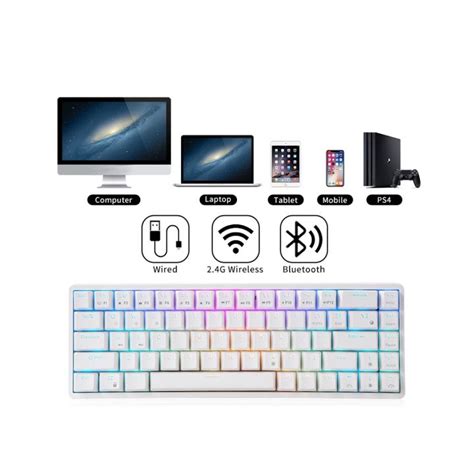 Rk Royal Kludge G Tri Mode Rgb Keys Hot Swappable Mechanical Keyboard Bk Red Hb Lazada Ph