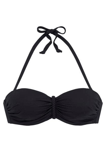 Buffalo Bügel Bandeau Bikini Top Happy schwarz Cup C
