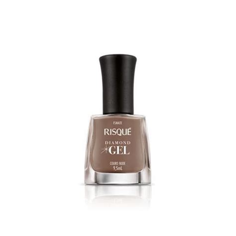 Esmalte Risqu Diamond Gel Couro Nude Cremoso Esmalte Magazine Luiza