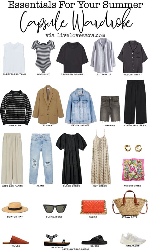 Summer Capsule Wardrobe Essentials - livelovesara