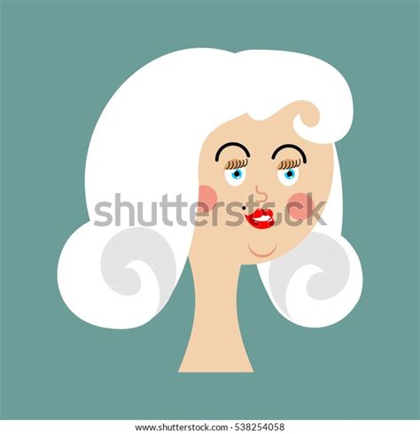 Sexy Blonde Long Hair Headshot Over Royalty Free Licensable Stock Illustrations Drawings