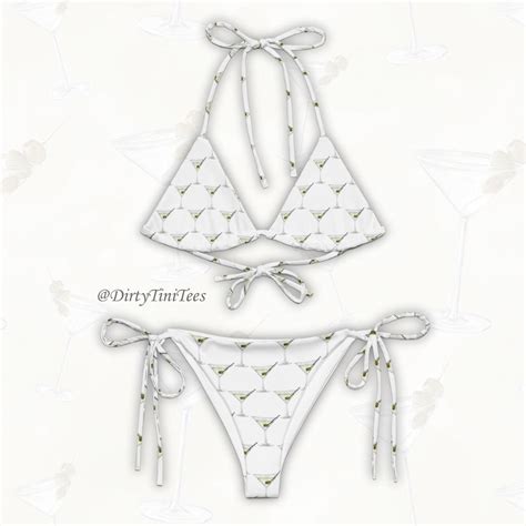 Dirty Martini String Bikini Summer Wear Vacation Bachelorette Birthday Gift Olive Group