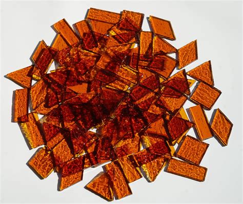 chicshis large transparent textured glass mosaic tiles  glass crafts