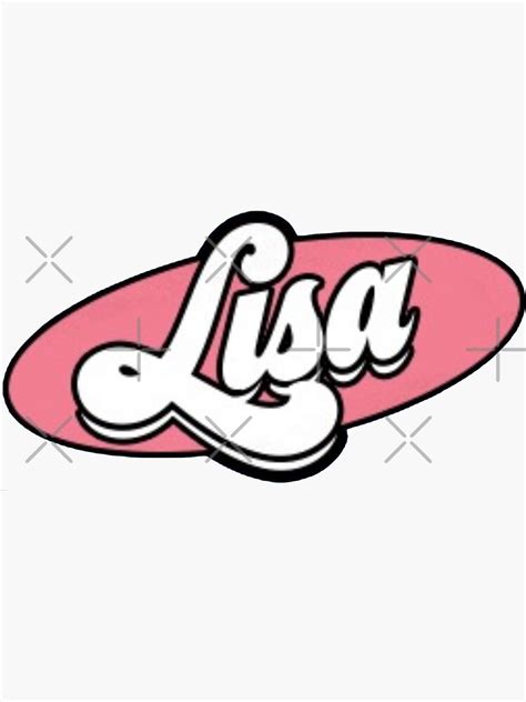 Lisa Ice Cream Bp Name Sticker For Sale By Katherinesbored Redbubble