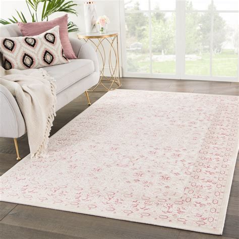 Pink Area Rug Pink Rug Feminine Living Room Feminine Nursery
