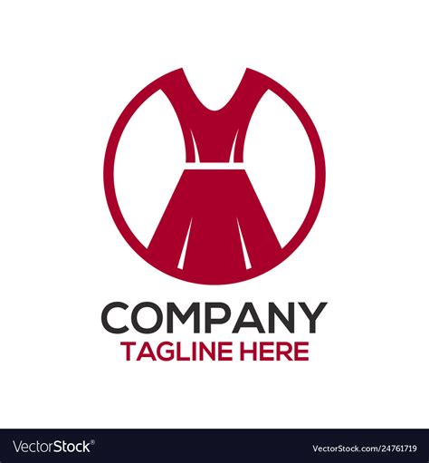 Fashion And Dress Design Logo Royalty Free Vector Image