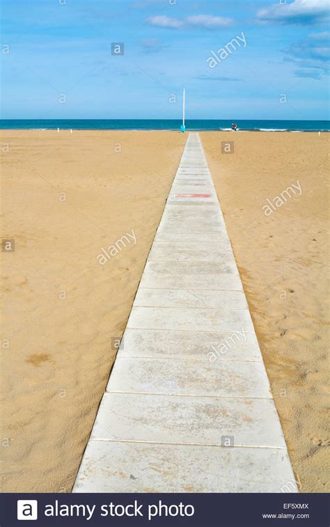 Beach Rimini Italy Stock Photo Alamy