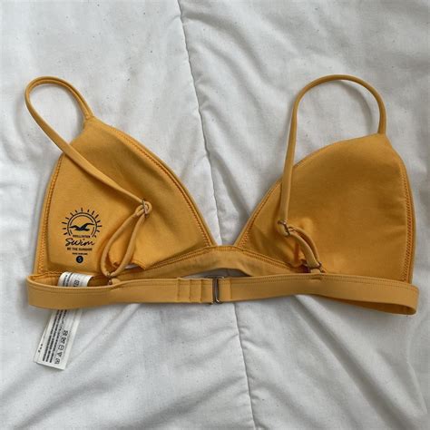 Hollister Co Women S Yellow Bikini And Tankini Tops Depop