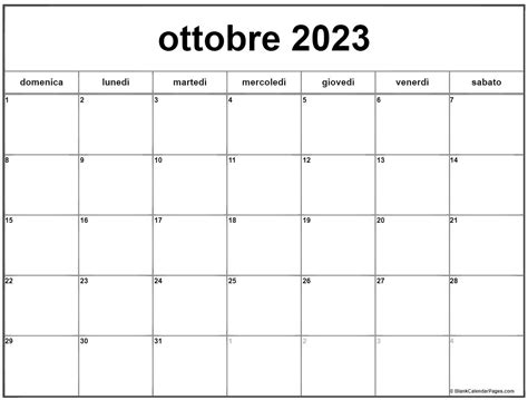 Calendario Ottobre 2023 Calendario Su Riset