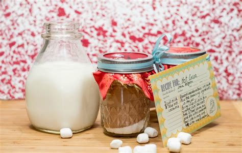 Homemade Hot Cocoa Recipe Mason Jar Gift Tutorial Mommy Bunch