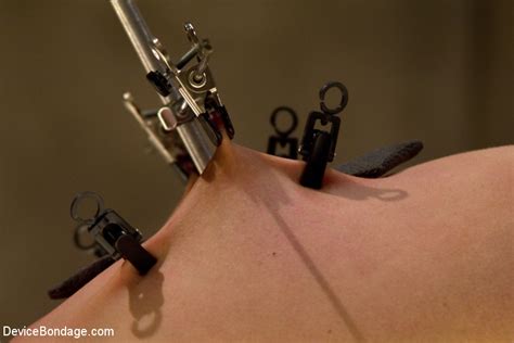 Brunette Bound And Chained Gets Clipped And XXX Dessert Picture