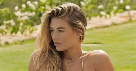 Love Island S Arabella Chi Strips To Tiniest Bikini As She Sunbathes In
