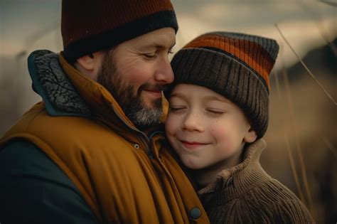 Premium Photo | Joyful Moments Smiles on the Faces of Fathers and Sons ...