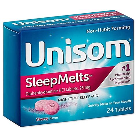 Unisom® SleepMelts™ 24-Count Nighttime Sleep-Aid Tablets in Cherry ...
