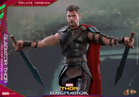 Hot Toys Shows Off Their Gladiator Thor Action Figure From Thor Ragnarok Geektyrant Marvel