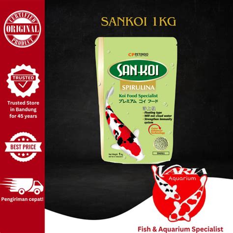 Jual Sankoi San Koi Spirulina Pakan Makanan Ikan Koi 1kg 1 Kg Kota