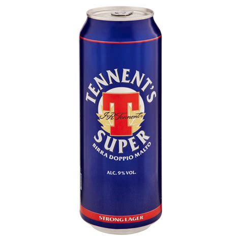 TENNENT S SUPER Birra Strong Lager Doppio Malto Lattina 50cl Carrefour