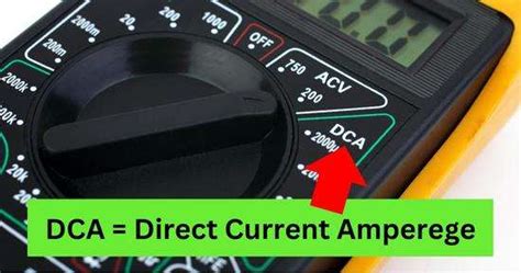 What is DCA on a Multimeter - Basic Concepts 2023