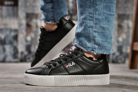 Кроссовки женские Fila черные 37 39 40 р. 37-23,5см. 40 (ID#1418419086 ...
