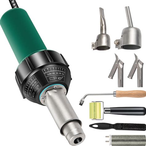 VEVOR Roofing Welder, 8 Pcs PVC Welding Gun, 1600W Hot Air Plastic ...