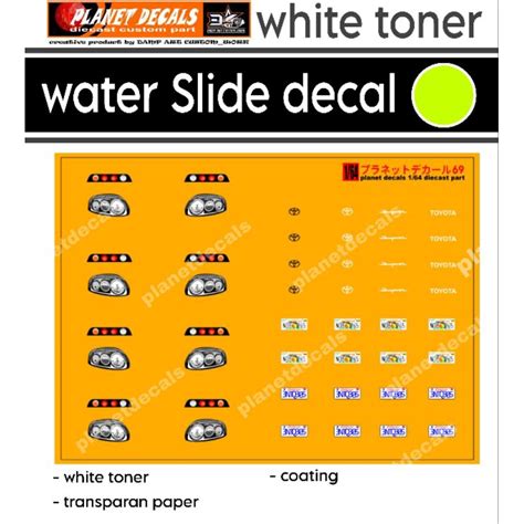 Jual Decal Hot Wheels Detailing Lampu Toyota Supra White Toner Shopee Indonesia