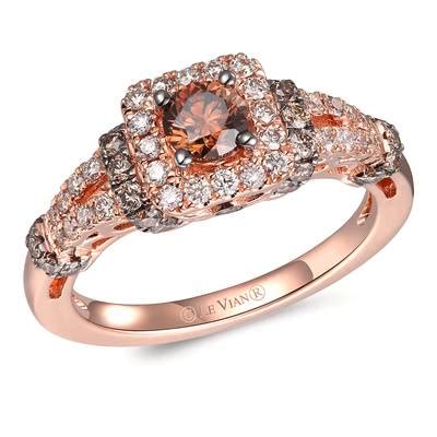 K Strawberry Gold Ring Chocolate Diamonds Nude Diamonds TRQX Le