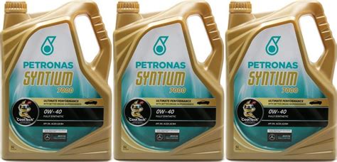 Petronas Syntium 7000 0W-40 Motoröl 3x 5 = 15 Liter - SAE 0W-40 - PKW ...