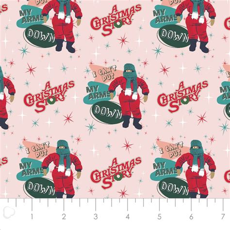 A Christmas Story Movie Cotton Fabric By The Yard Snow Suit Etsy