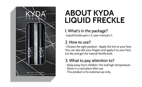 Amazon KYDA 2 Colors Liquid Freckle Natural Freckle Makeup Pen