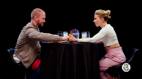 Scarlett Johansson On Hot Ones Video Nappyafro