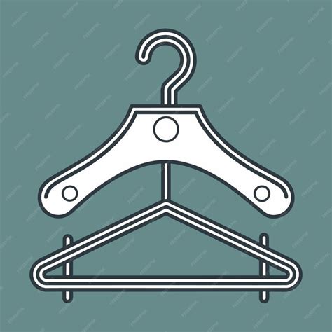 Premium Vector One Continuous Drawing Of Hanger Sign