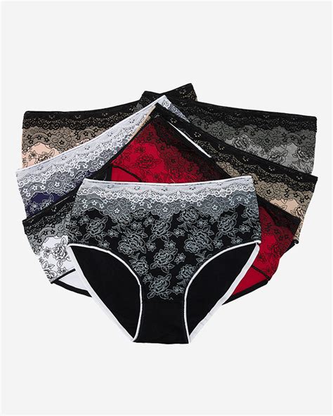 Set Of Women S Pink Briefs PLUS SIZE 7 Pack Underwear WOMAN LINGERIE Briefs Panties